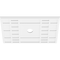 Ekena Millwork Beaux Architectural Grade PVC Ceiling Medallion, 30"W x 20"H x 3"ID x 10 1/2"C x 1"P, One-Piece CMP30X20BX-03000 - alternate 2
